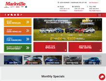 Tablet Screenshot of markvillechevrolet.com